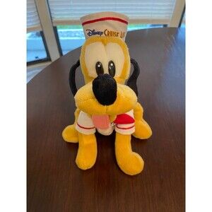 Disney Cruise Line PLUTO Bean Bag Plush Sailor Dog DCL Disney Puppy Dog
